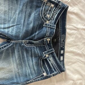 Miss Me High Rise Dark Blue Jeans